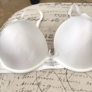 White push up bra